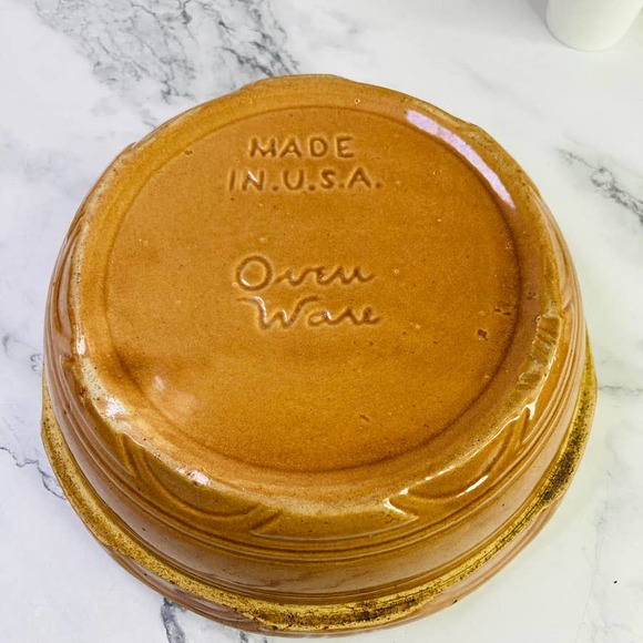 Watt Pottery Arcs Arches Casserole Dish 8.5" Ovenware Farmhouse - Picture 4 of 8